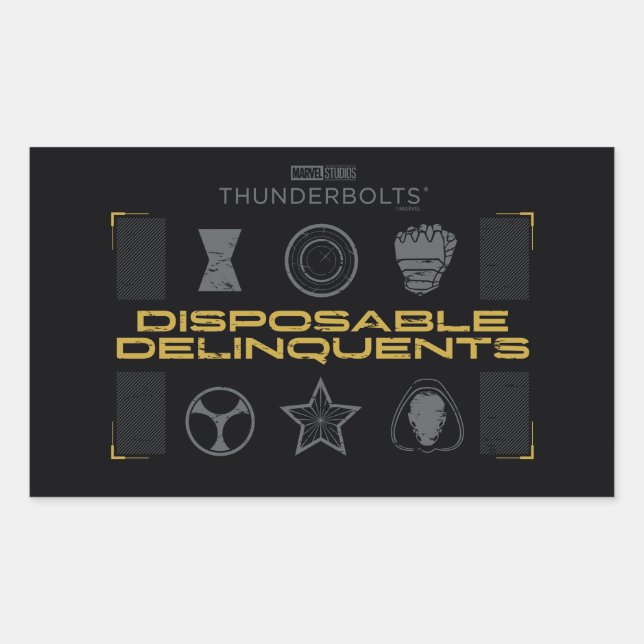 Thunderbolts* | Engångsliganisterna Rektangulärt Klistermärke (Framsida)