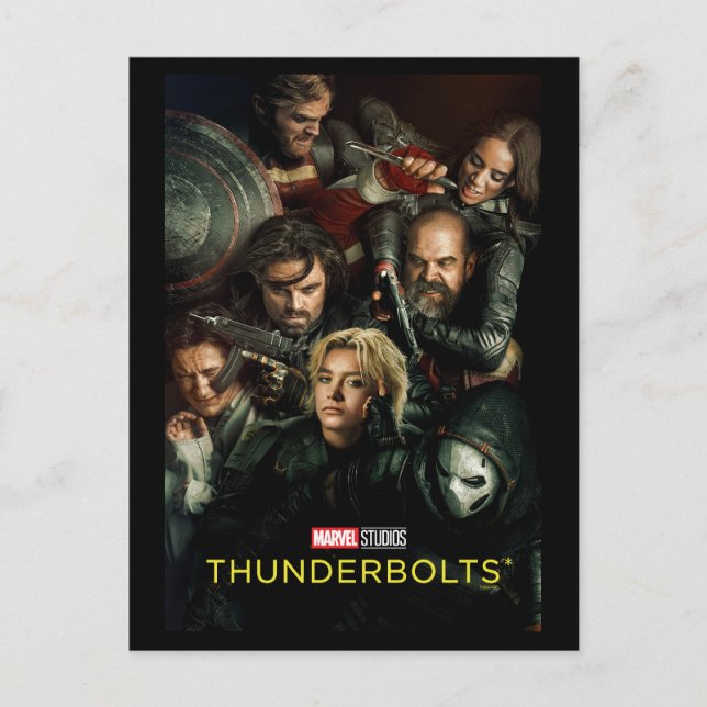 Thunderbolts* | Group Fighting Theatrical Vykort (Framsida)