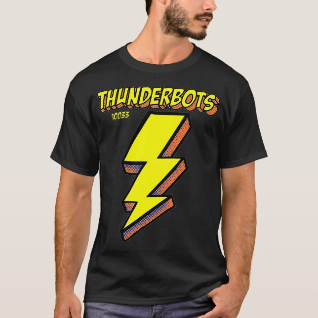 Thunderbots Robotics Team T Shirt (Framsida)