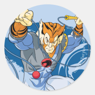 ThunderCats   Bild för typgrafiska tecken Runt Klistermärke