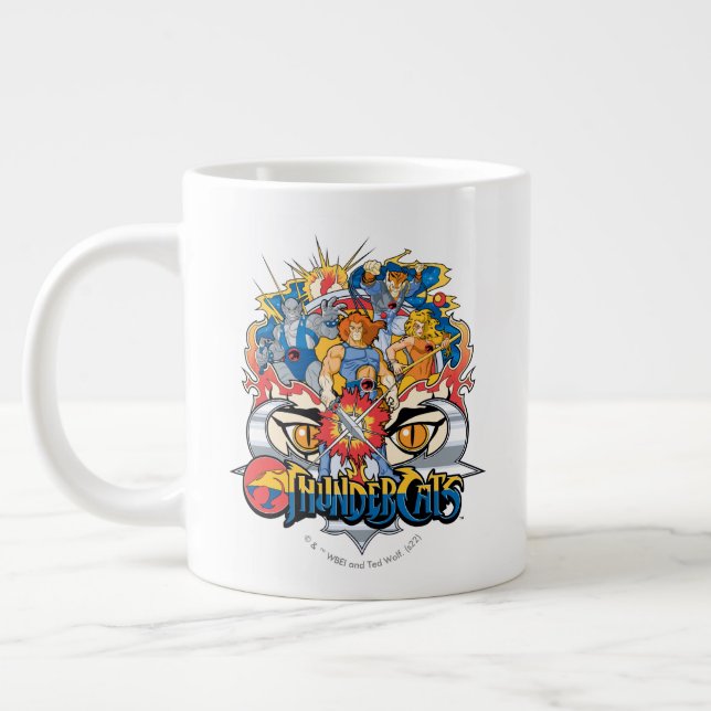 ThunderCats | Firey Group Graphic Jumbo Mugg (Vänster)