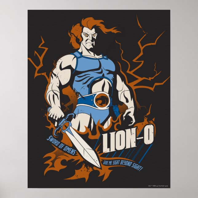 ThunderCats | Lejon-O elektrisk grafik Poster (Framsidan)