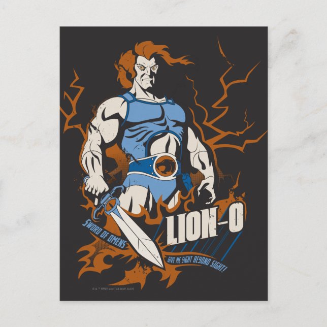 ThunderCats | Lejon-O elektrisk grafik Vykort (Framsida)