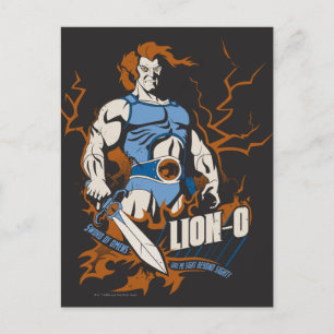 ThunderCats Lejon-O elektrisk grafik Vykort