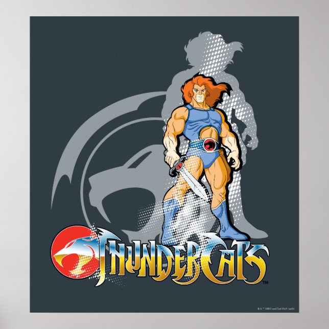ThunderCats | Lejon-O-halvtonsgrafik Poster (Framsidan)