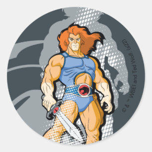 ThunderCats   Lejon-O-halvtonsgrafik Runt Klistermärke