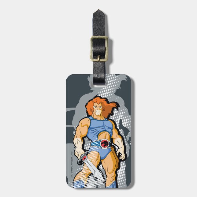 ThunderCats | Lion-O Halfttone Shadow Graphic Bagagebricka (Vertikal Framsida)