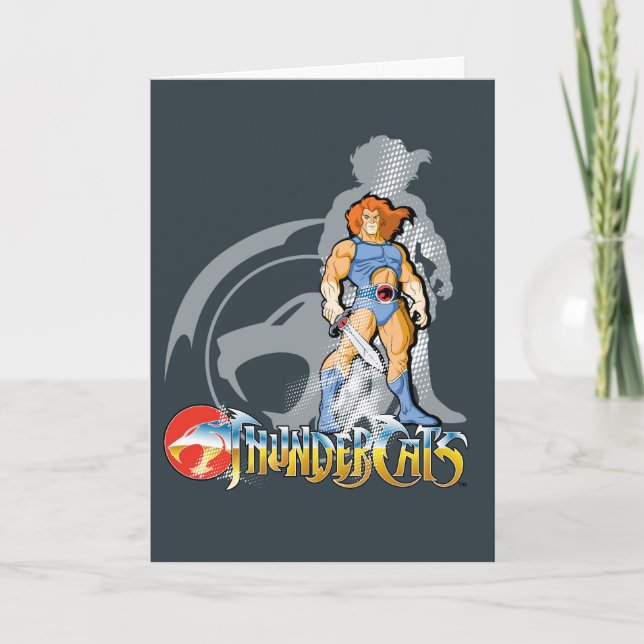 ThunderCats | Lion-O Halfttone Shadow Graphic Kort (Framsida)