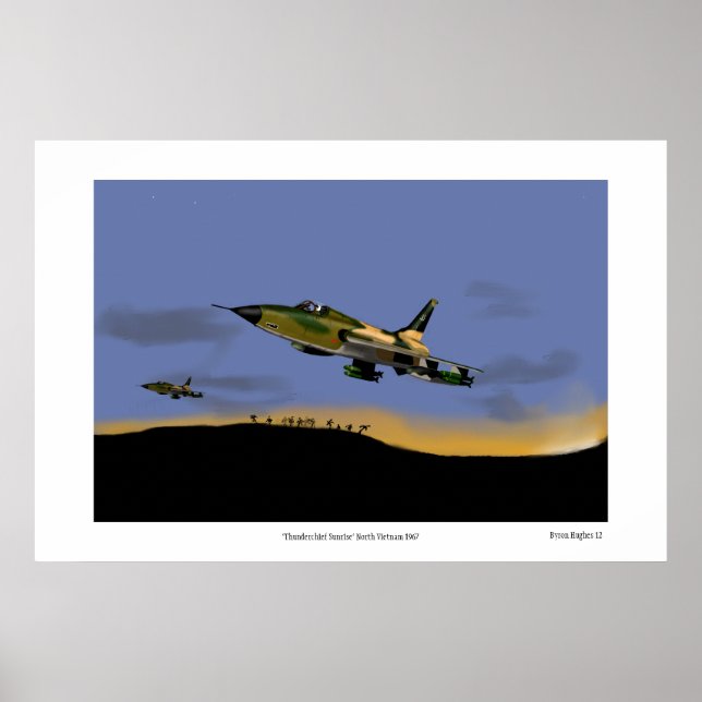 ThunderChief Sunrise Vietnam 1967 Poster (Framsidan)