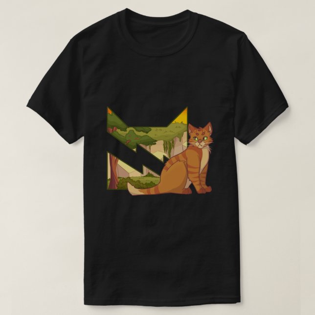 Thunderclan Warrior Cats Sticker.png T Shirt (Design framsida)