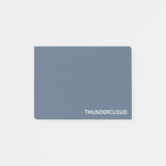 Thundercloud Blue-grey Colour Name Post-it Block