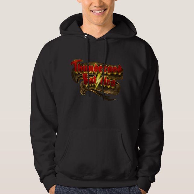 Thundergod slåss hoodien sweatshirt med luva (Framsida)