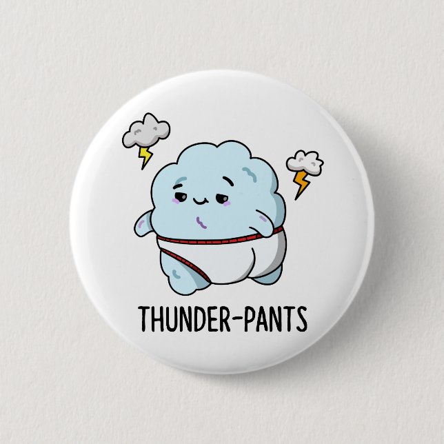 Thundergues Funny Cloud Underwear Pun Knapp (Framsida)