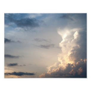 Thunderhead Cloud Heaven Himlar Storm Clouds Fototryck