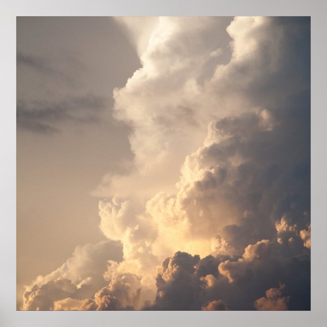 Thunderhead Cloud Heaven Himlar Storm Clouds Poster (Framsidan)