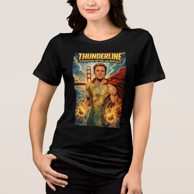 Thunderline Väktare av Golden Gate T Shirt (Framsida)