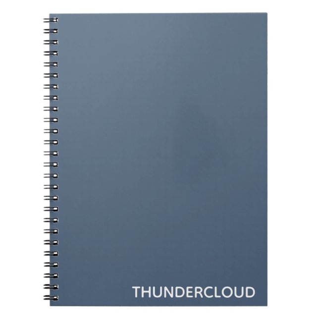 ThunderMoln Blue-grått Färg Namn Anteckningsbok (Framsidan)