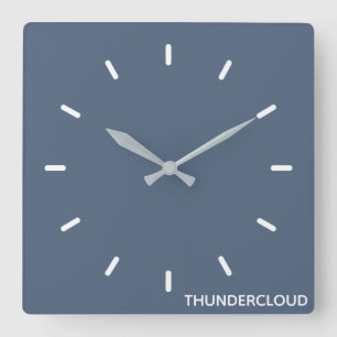 ThunderMoln Blue-grått Färg Namn Fyrkantig Klocka