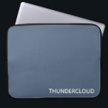 ThunderMoln Blue-grått Färg Namn Laptop Fodral<br><div class="desc">Blåhaltiga grått-liknande underjordiska moln</div>