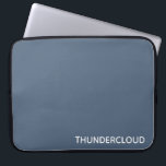 ThunderMoln Blue-grått Färg Namn Laptop Fodral<br><div class="desc">Blåhaltiga grått-liknande underjordiska moln</div>