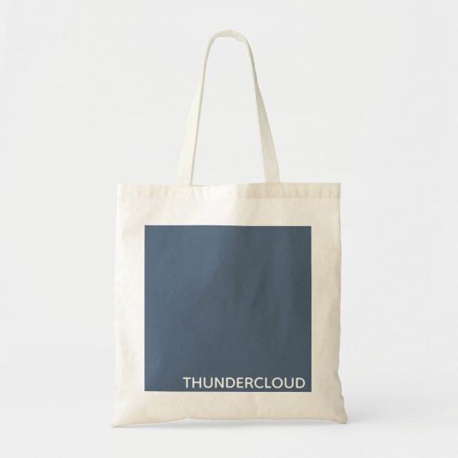 ThunderMoln Blue-grått Färg Namn Tygkasse (Framsidan)