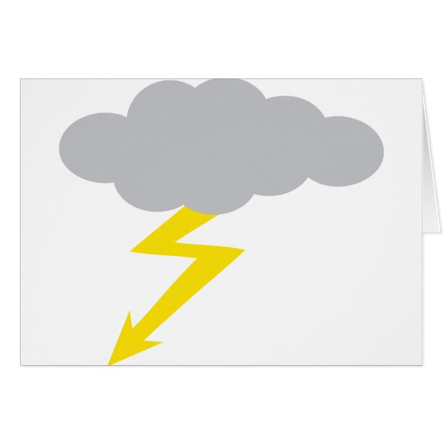 thunderstorm hälsningskort (Framsidan Horizontal)