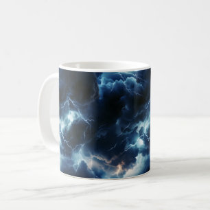 Thunderstorm Lighting Mönster Kaffemugg