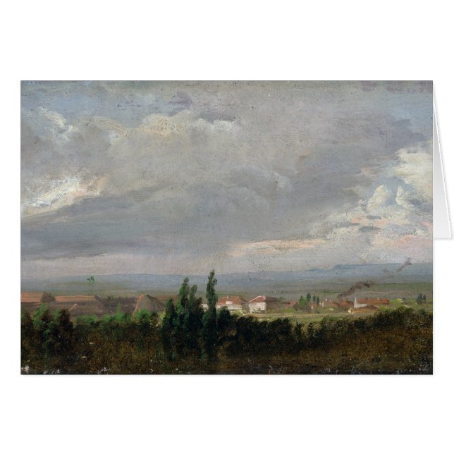 Thunderstorm nära Dresden, 1830 Hälsningskort (Framsidan Horizontal)