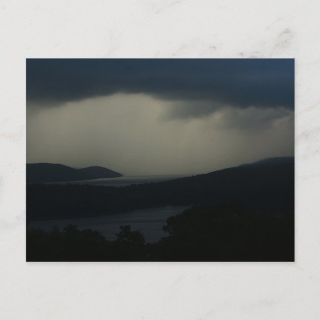Thunderstorm över Quabbin Reservoir Vykort (Framsida)