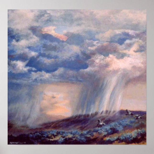 Thunderstorm Quail Poster (Framsidan)