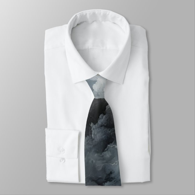 Thunderstorm Tie/Krawatte mit Blitzd Slips (Bunden)