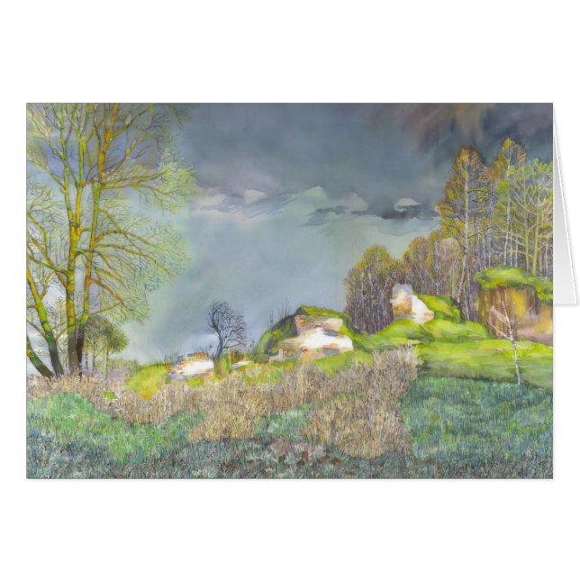 Thunderstorm vår hälsningskort (Framsidan Horizontal)