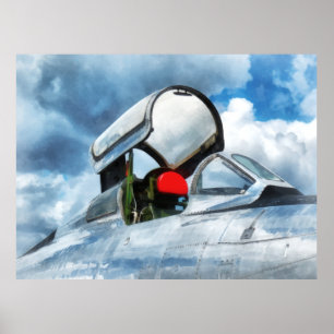 Thunderstreak Turbojetcockpit Poster