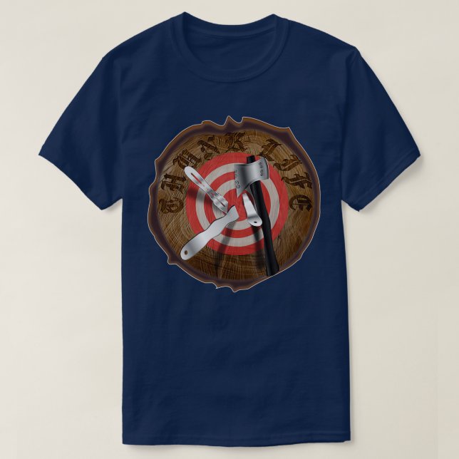THUNK LIFE Träd Stump Impalement Target Classic TS T Shirt (Design framsida)