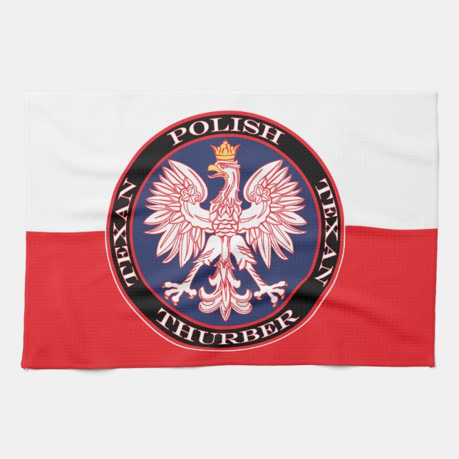 Thurber Round polska Texan Kökshandduk (Horisontell)