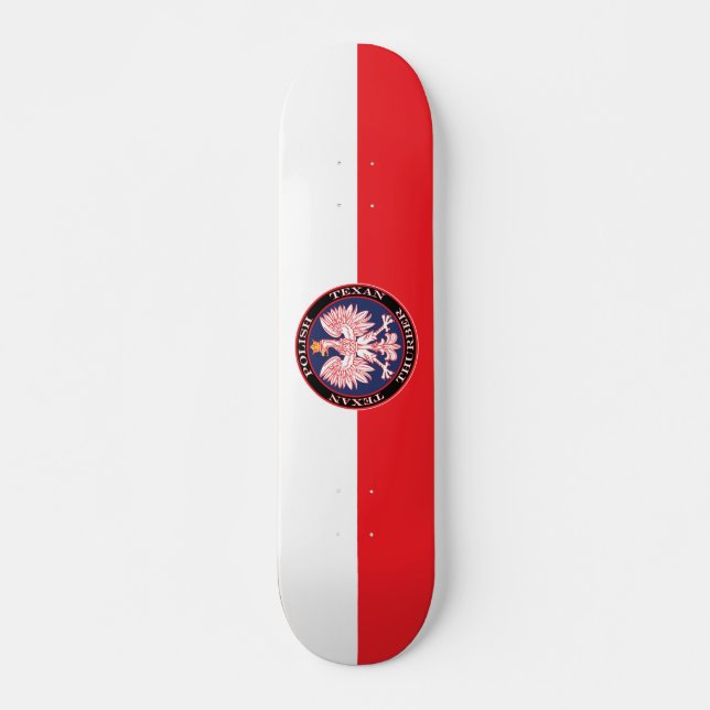 Thurber Round polska Texan Mini Skateboard Bräda 18,5 Cm (Framsida)