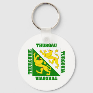 Thurgau Schweitz Cantonflagga Nyckelring