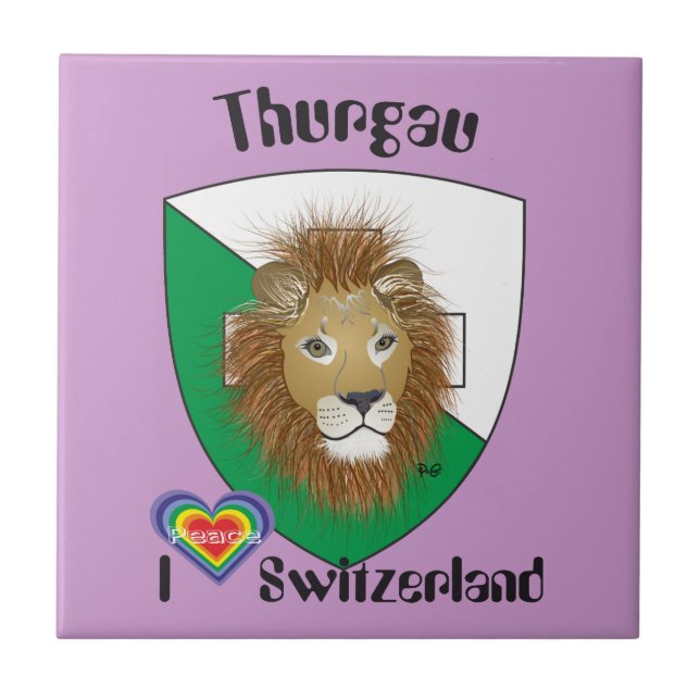 Thurgau Schweiz Fliese Kakelplatta (Framsidan)