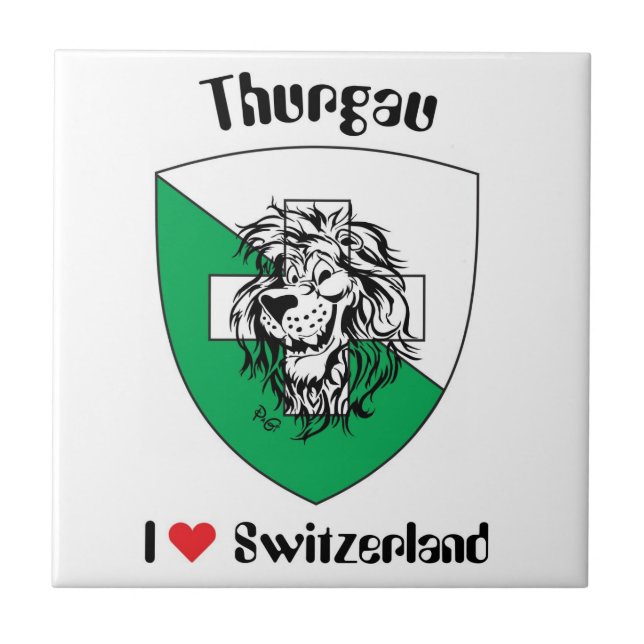 Thurgau Schweiz Fliese Kakelplatta (Framsidan)