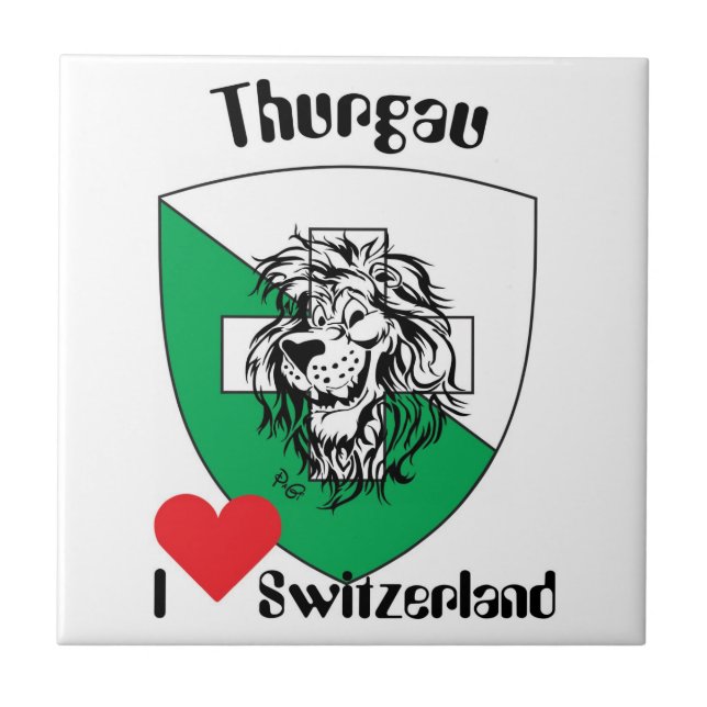 Thurgau Schweiz Fliese Kakelplatta (Framsidan)