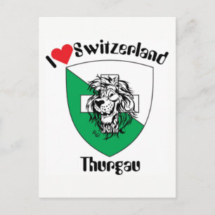 Thurgau Schweiz Postkarte Vykort