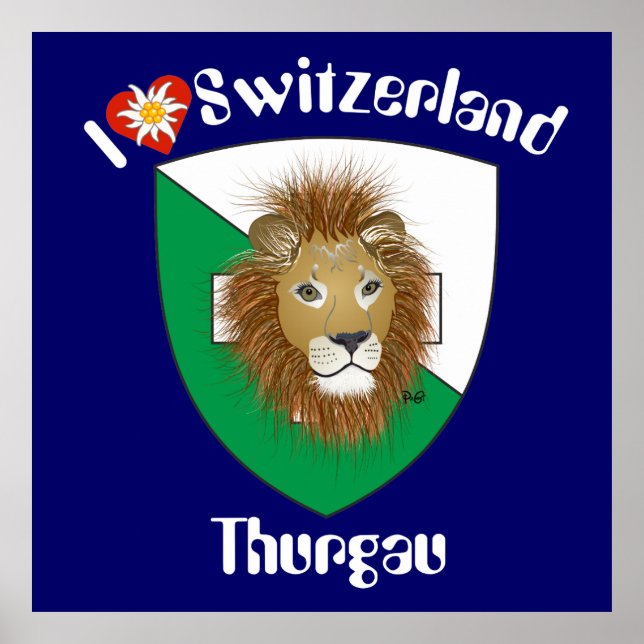 Thurgau Schweiz Schweiz Poster (Framsidan)
