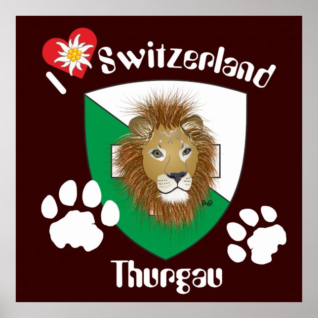 Thurgau Schweiz Schweiz Poster (Framsidan)
