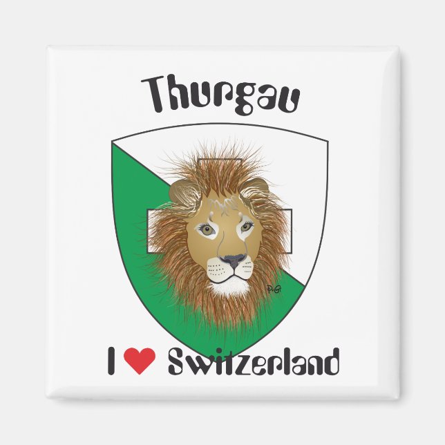 Thurgau Schweiz Suisse Svizzera Magnet (Framsidan)