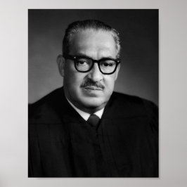Thurgood Marshall Porträtt - 1970 Poster