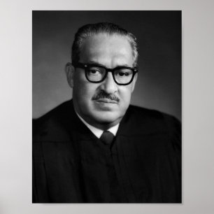 Thurgood Marshall Porträtt - 1970 Poster