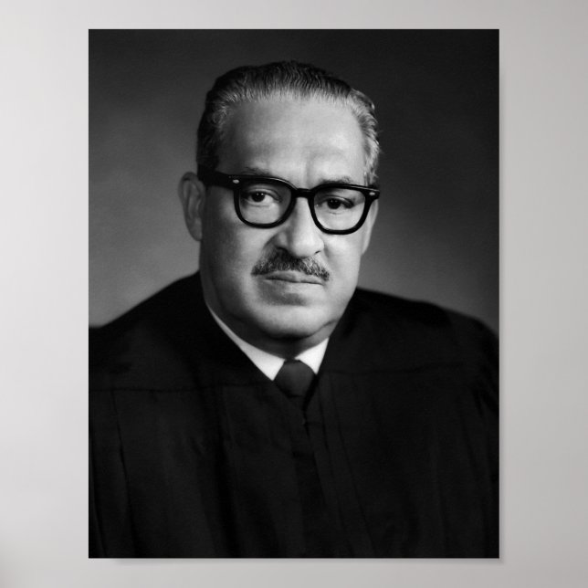 Thurgood Marshall Porträtt - 1970 Poster (Framsidan)
