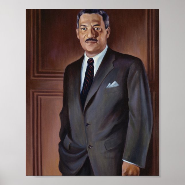 Thurgood Marshall Porträtt av Betsy Graves Reyneau Poster (Framsidan)