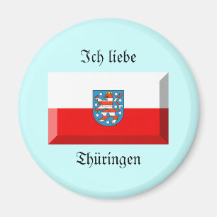 Thuringen flaggaGem Magnet