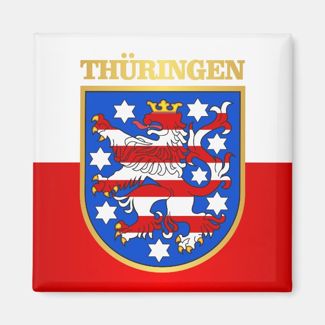 Thuringen (Thuringia) COA Magnet (Framsidan)